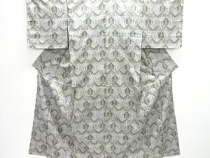 未使用品　花模様本場大島紬着物(染)